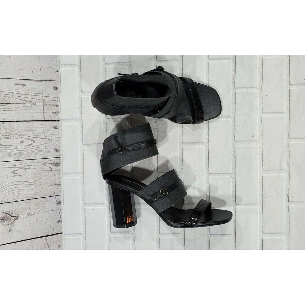Donald J Pliner Edie Open Toe Classic Pumps Black WOMENS SIZE 7